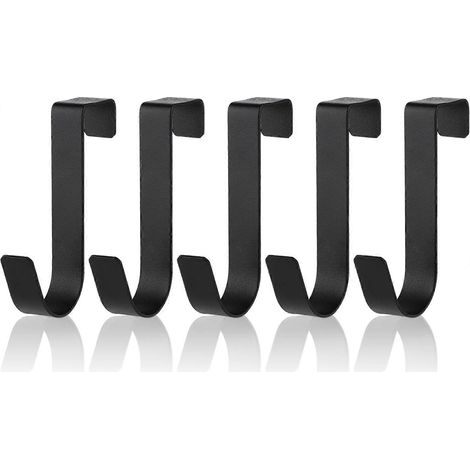 Set Mit 5 Wasserdichten Handtuchhaken Aus Edelstahl Zur Befestigung An Rahmenlosen Glasduschtüren (2,1 Cm).