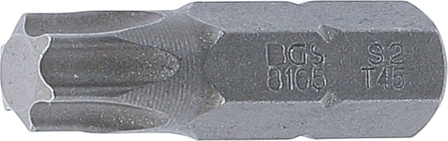 Bgs Technic - Bit Länge 30 mm Antrieb Außensechskant 8 mm (5/16') T-Profil (für Torx) T45