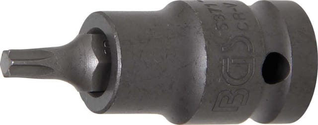 Kraft-Bit-Einsatz Länge 55 mm Antrieb Innenvierkant 12,5 mm (1/2") T-Profil (für Torx) T30