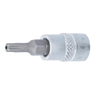 Bit-Einsatz Antrieb Innenvierkant 6,3 mm (1/4') TS-Profil (für Torx Plus) mit Bohrung TS20