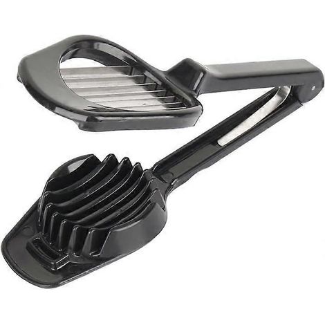 Eierschneider, Pilzschneider, Tomatenschneider Und Obstschneider Mit Langem Griff, Aus Abs-material (schwarz).
