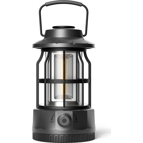Vintage Led-campinglampe, Batteriebetrieben (batterien Nicht Im Lieferumfang Enthalten), 400 Lumen