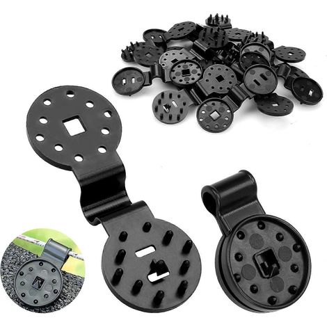 100 Robuste Clips Zur Befestigung Von Sonnensegeln, Ideal Für Die Gartenarbeit In Sonnigen Gebieten. Wiederverwendbare Schwarze Kunststoffclips Für Vogelschutznetze.