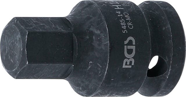 Bgs Technic - Kraft-Bit-Einsatz Länge 42 mm Antrieb Innenvierkant 12,5 mm (1/2') Innensechskant 14 mm