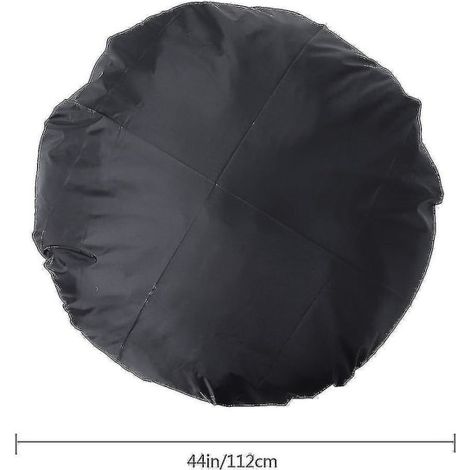 Runde, Schwarze, Wasserdichte Abdeckung (112 Cm) Für Terrassenkamin