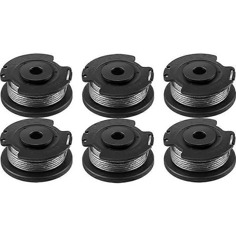 Packung Mit 6 Ersatzspulen Und -fäden F016800569 Für Bosch Easygrasscut 23, 26, 18, 18-230, 18-260 Und 18-26 Rasentrimmer