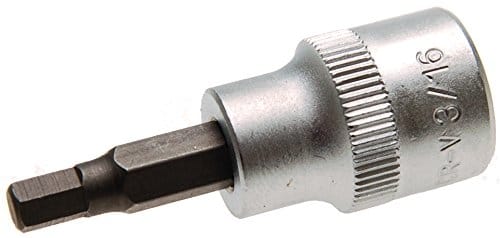 Bit-Einsatz Antrieb Innenvierkant 10 mm (3/8') Innensechskant 3/16'
