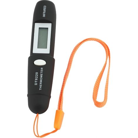 Miniatur-infrarot-thermometer (berührungslos), Infrarot-temperaturmessung, Digitales Lcd-display, Schwarzer Infrarot-thermometerstift Dt8220