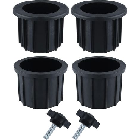 Sets (6-teilig) Mit Ersatzteilen Für Den Sonnenschirmständer, Bestehend Aus 4 Sonnenschirmbefestigungsringen Und 2 Stellschrauben.