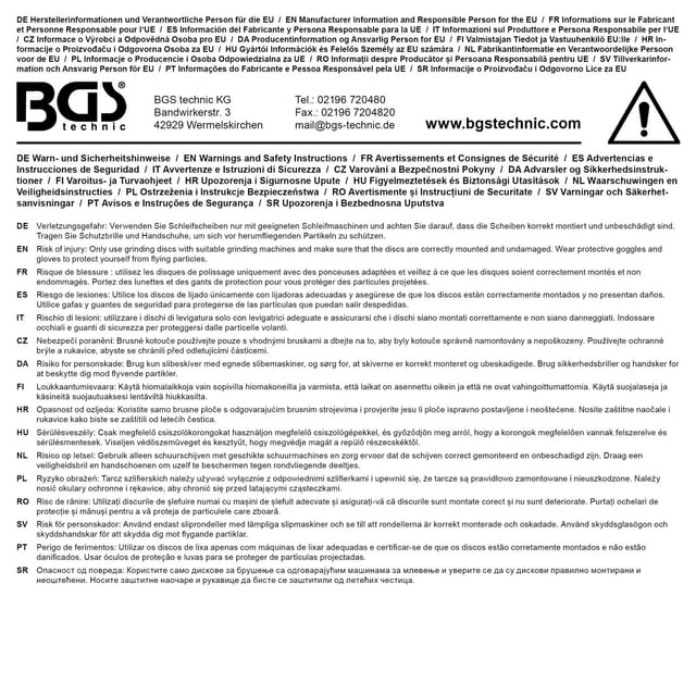 Fächer-Schleif-Scheibe ø 115 mm k 120