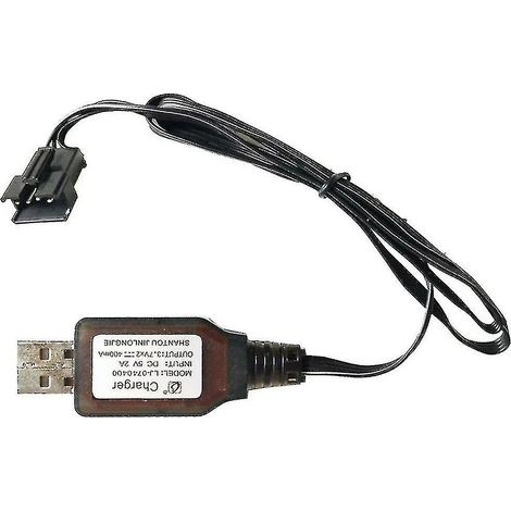 7,4-v-auf-3,7-v-doppelladegerät Für Sm-4p-li-ionen-akkus, Funkgesteuerte Elektrische Spielzeuge (autos, Boote), Usb-kabel H