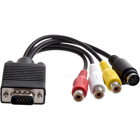 Vga-zu-s-video-rca-tv-adapter, Videoausgangskabel Für Pc (in Fuß)