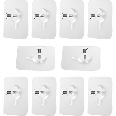Packung Mit 10 Klebenägeln Zur Bohrfreien Montage – Klebehaken Für Bilderrahmen