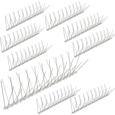 10 Meter Lange Taubenabwehrspitzen Aus Polycarbonat – 4 Reihen, Uv-beständig – Schutz Bis Zu 20 Cm Breite – Schnelle, Bohrfreie Montage