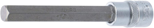 Bgs Technic - Bit-Einsatz Länge 140 mm Antrieb Innenvierkant 12,5 mm (1/2') Innensechskant 14 mm