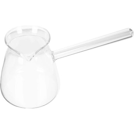 Arabische Glaskaffeekanne Mit Henkel, Milch- Und Butterwärmer, Tischkaffee-/teekanne, Wärmebehälter Für Heiße Schokolade, 450 Ml