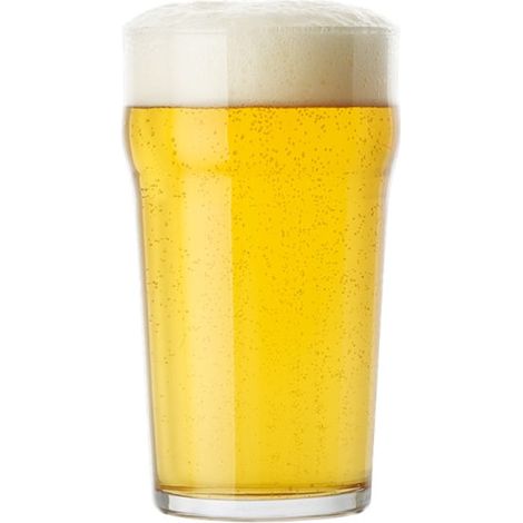 Set Mit 4 Unprofilierten Biergläsern / Biergläser - 57 Cl - 1 Pint