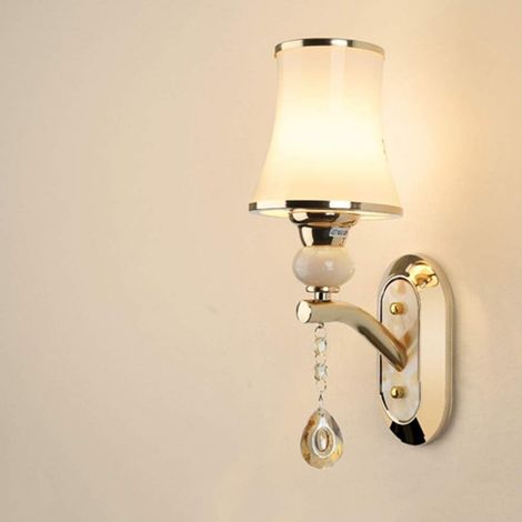 Europäische Minimalistische Kristall-pendelleuchte Für Flur, Esszimmer, Wohnzimmer, Schlafzimmer, Bett, 19 × 33 Cm, Warmes, Goldenes Licht, Geschmackvoll