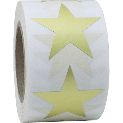 Goldene Sternaufkleber, Schülerbelohnungsaufkleber, Mini-sternaufkleber, Goldene Sternaufkleber