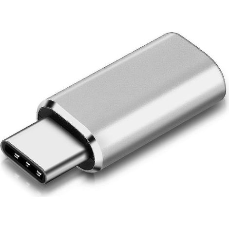 Lightning-auf-usb-c-buchse-adapter Zum Laden Und Synchronisieren (silber)