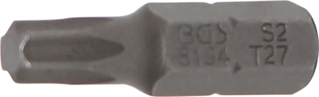 BGS Bit Antrieb Außensechskant 6,3 mm (1/4") T-Profil (für Torx) T27 - 8194