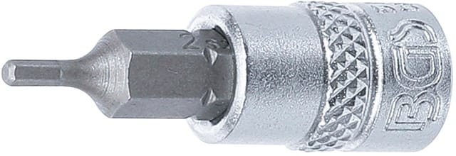 Bit-Einsatz Antrieb Innenvierkant 6,3 mm (1/4') Innensechskant 2 mm