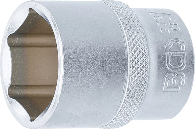 BGS Steckschlüssel-Einsatz Sechskant Antrieb Innenvierkant 12,5 mm (1/2") SW 1" - 2787