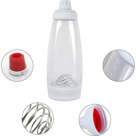 1000-ml-shakerflasche Für Cupcakes, Waffeln Und Crêpes