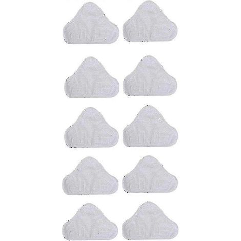 Packung Mit 10 Ersatz-mikrofasertüchern Für Den Dreieckigen Dampfmopp H2o Mop X5.