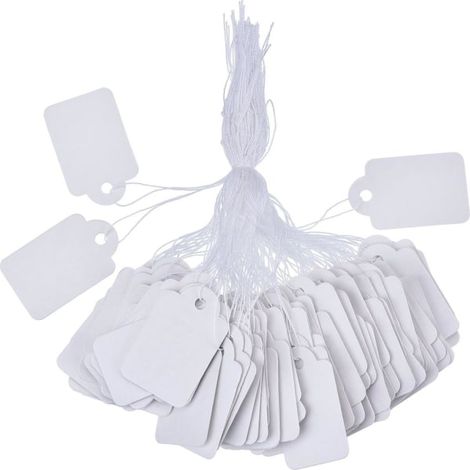 Packung Mit 500 Weißen Preisschildern (35 X 22 Mm)