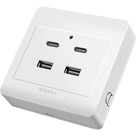 Usb-typ-c-wandsteckdose Mit Usb-anschlüssen