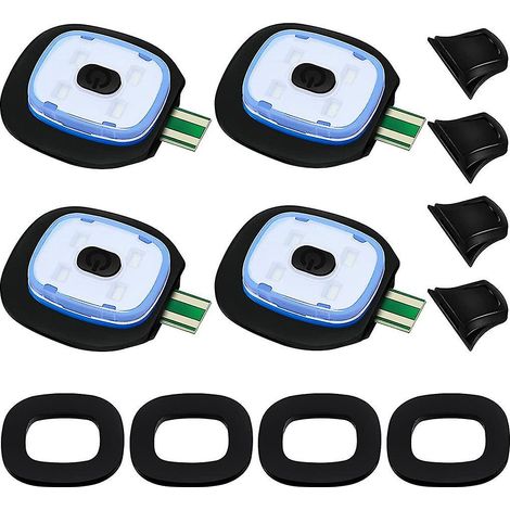 Wiederaufladbare Led-lampe Über Usb Für Strickmützen, 4er-set, Mit Drei Helligkeitsstufen (hoch, Mittel, Niedrig).