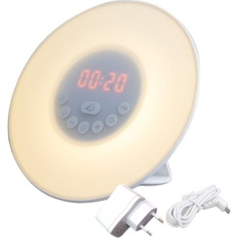 Philips Wake-up Light – Erholter Und Entspannter Aufwachen – Sonnenaufgangssimulation – 2 Natürliche Klänge Für Ein Sanftes Aufwachen – 10 Lichtintensitäten – Fm-radio…