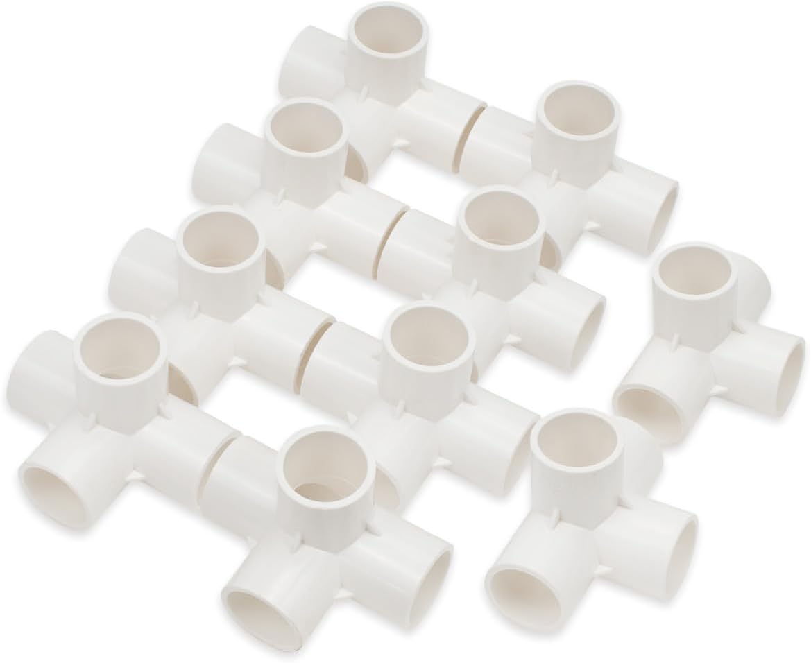 10 Stück 32 Mm (1") 4-wege-t-stück-pvc-u-winkelverbinder Für Gartenschläuche