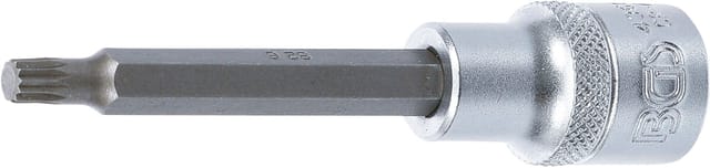 Bgs Technic - Bit-Einsatz Länge 100 mm Antrieb Innenvierkant 12,5 mm (1/2') Innenvielzahn (für xzn) M6