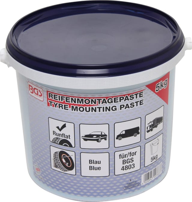Reifenmontagepaste für Run-Flat-Reifen blau 5 kg