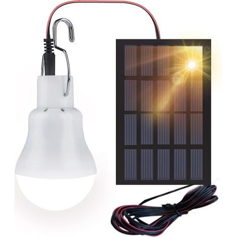 Solarbetriebene Led-lampe Für Gartenhäuschen, Tragbare, Per Usb Aufladbare Laterne Mit Solarpanel, 110 Lumen, Ideal Zum Campen, Kochen Und Für Den Garten (drinnen/draußen).