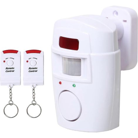 Kabelloser Gartenalarm Mit Bewegungserkennung, Batteriebetrieben, Für Gartenhaus, Garage Oder Wohnwagen, Mit 2 Fernbedienungen.