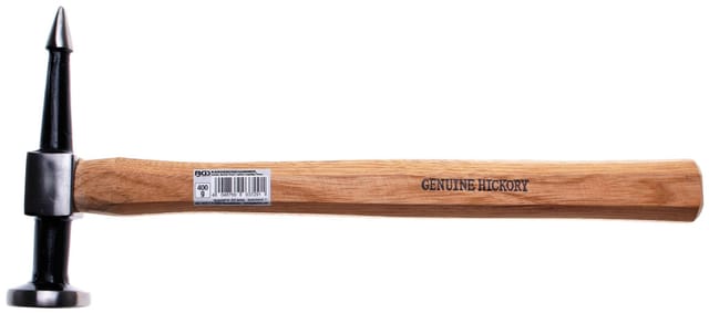Bgs Technic - Karosseriehammer runder, flacher Kopf / spitze, kegelige Finne