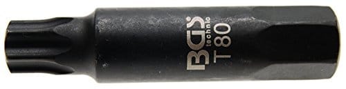 Bgs Technic - Bit Länge 100 mm Antrieb Außensechskant 22 mm T-Profil (für Torx) T80