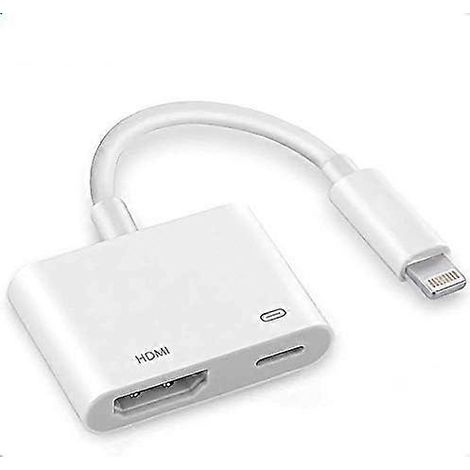 Apple Lightning-auf-hdmi-adapter, Digitaler Av-audio-dongle, 1080p-bildschirmsynchronisationskabel Für Iphone, Ipad, Ipod An Fernseher/projektor/monitor, Mfi-zertifiziertes Video