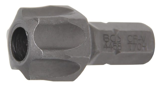 Bgs Technic - Bit Länge 30 mm Antrieb Außensechskant 8 mm (5/16') T-Profil (für Torx) mit Bohrung T70