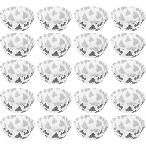 200 Papierförmchen Für Muffins Und Cupcakes, Kuhmuster, Ideal Für Eine Hochzeit, Einen Geburtstag Oder Eine Party Mit Bauernhof-motto.