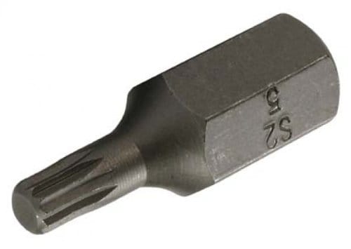 BGS Bit Antrieb Außensechskant 10 mm (3/8") Innenvielzahn (für XZN) M5 - 4850