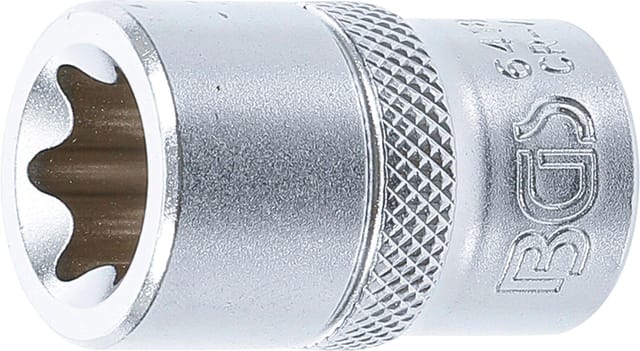 Bgs Technic - Steckschlüssel-Einsatz E-Profil Antrieb Innenvierkant 12,5 mm (1/2') sw E18