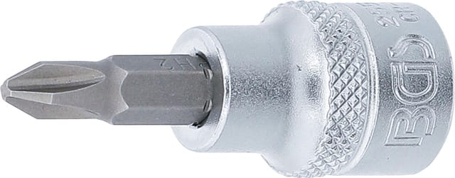 Bit-Einsatz Antrieb Innenvierkant 10 mm (3/8') Kreuzschlitz PH2