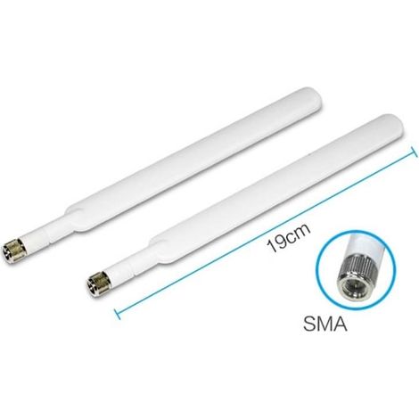 Externe 4g-antenne Für Huawei B525, B535, B310 Und B315 Router (2 Stück, Weiß)