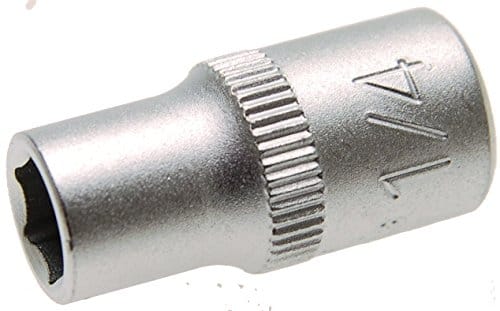 BGS Steckschlüssel-Einsatz Sechskant Antrieb Innenvierkant 6,3 mm (1/4") SW 1/4" - 10653