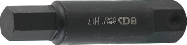 Bgs Technic - Bit Länge 100 mm Antrieb Außensechskant 22 mm Innensechskant 17 mm