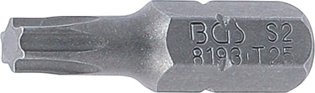 Bit Länge 25 mm Antrieb Außensechskant 6,3 mm (1/4") T-Profil (für Torx) T25